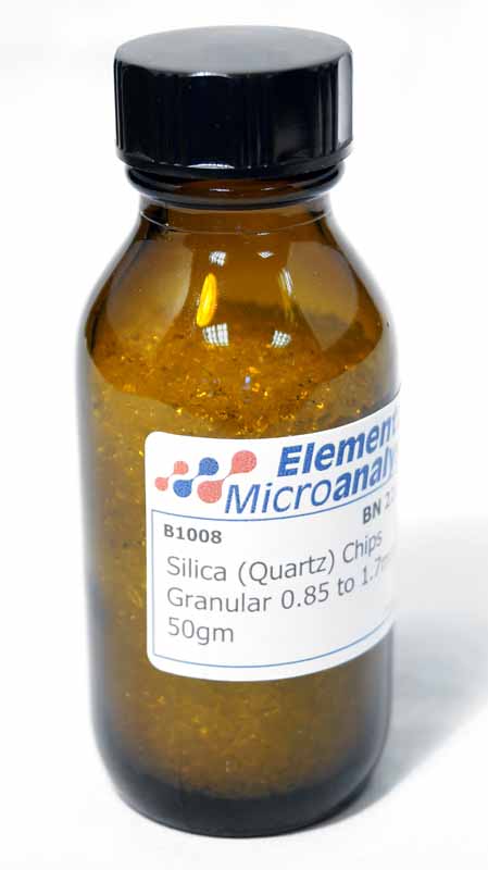 Silica (Quartz) Chips Granular 0.85 to 1.7mm 50 g Silica (Quartz) Chips Granular 0.85 to 1.7mm 50 g