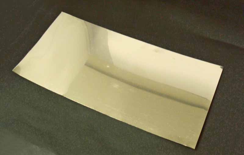 Nickel Sheet 260 x 130 mm x 0.13 mm For Tube Lining