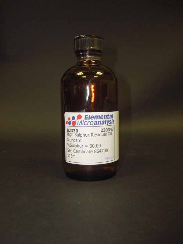 High Sulphur Residual Oil Sulfur Range 30% 502-071 100ml Cert 864220

DISCONTINUED