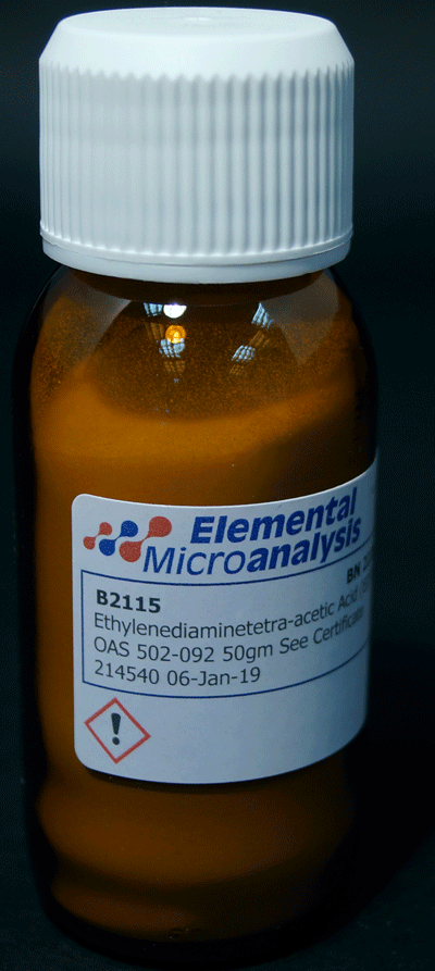 Ethylenediaminetetra-acetic Acid (EDTA) OAS 502-092 50gm See Certificate 446654 - EXP 02- May -29