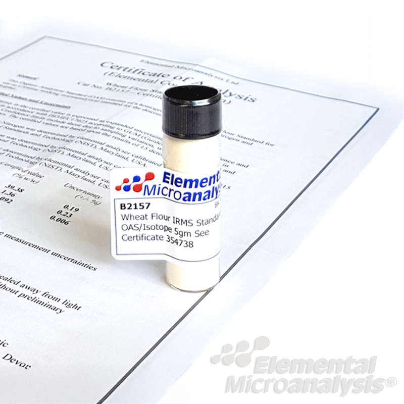 Wheat Flour IRMS Standard OAS/Isotope 5g See Certificate 354738    Expiry 15 June 2028