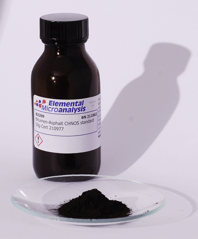 Bitumen-Asphalt CHNOS standard 30g See Cert 210977 Expiry 16-Jan-27