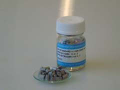 Steel Pin Standard 0.5 g Approximate values 86ppmN 7ppmO 0.0086%N 0.0007%O See certificate 240716 for actual values. 50 g