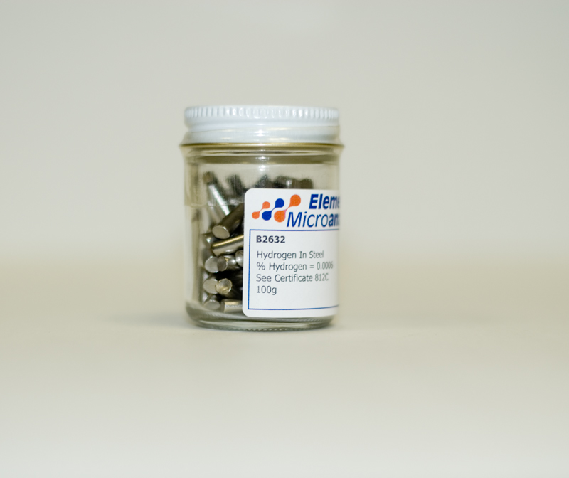 TEMPORARILY UNAVAILABLE

Steel Pin Standard 0.5 g Approximate values N = 0.0100% O = 0.0097%  See certificate 622R  50 g