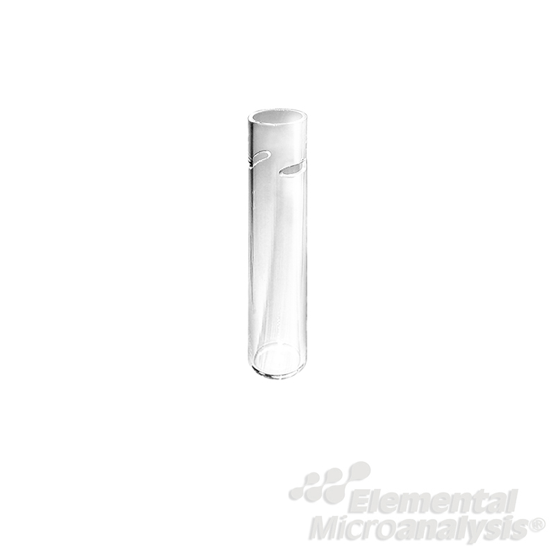 Removable Swarf Crucible 60mm L x 14mm OD Transparent Silica  pack of 5