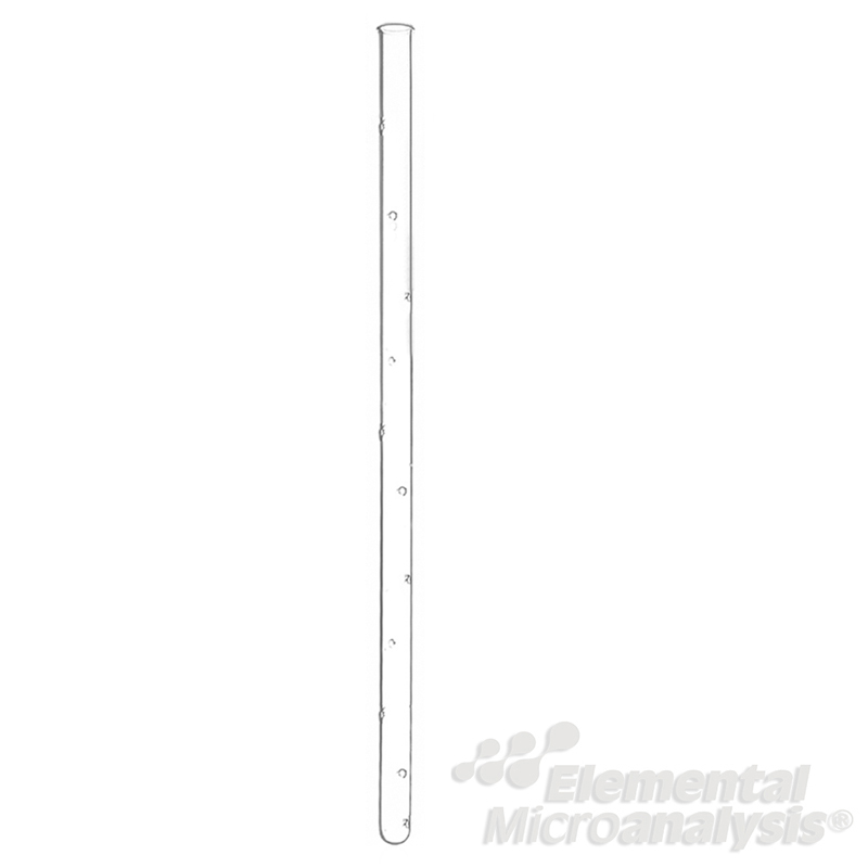 Combustion tube insert transparent silica CHN rapid