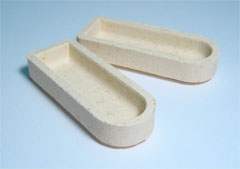 Combustion Boat Low Profile (L=57mm, W=22mm, H=11mm) SC144 529-204 pack of  500 - Elemental Microanalysis