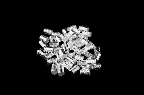 Silver Capsules Pressed 8 x 5mm Light weight pack of 100