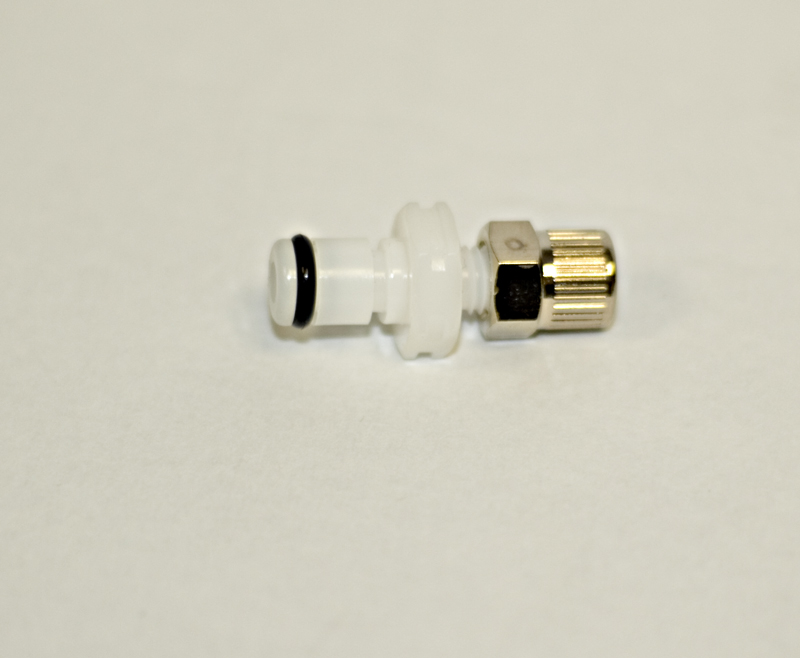 Quick connector, male, white (argon) PMECH0156