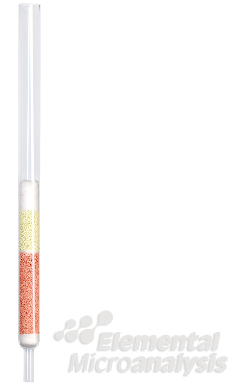 Prepacked Reaction Tube 2400 CHNS Transparent Silica