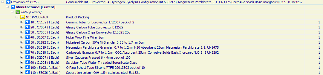 Consumable Kit Eurovector EA-Hydrogen Pyrolysis Configuration Kit 6062973

Magnesium Perchlorate 5.1.
UN1475
Corrosive Solids Basic
Inorganic N.O.S. 8 UN3262