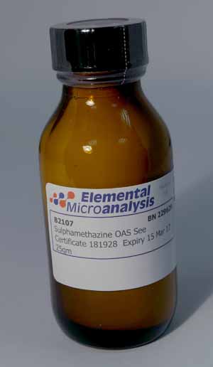 Sulphamethazine OAS See Certificate 372450  Expiry 13-Apr-26  25gm