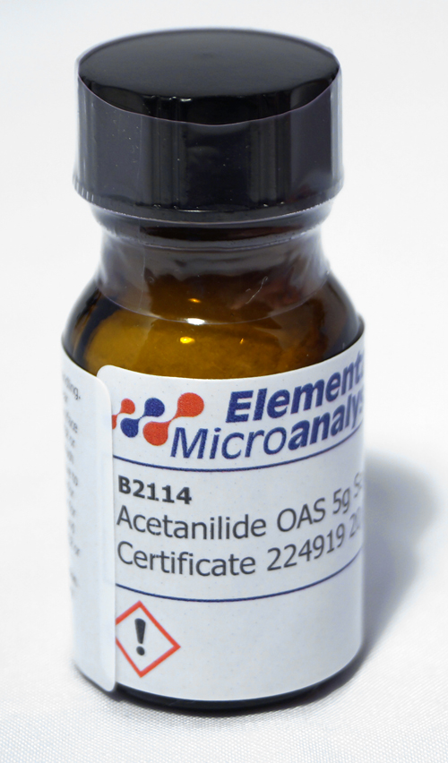 Acetanilide OAS 5g See Certificate 293514 Expiry 18-Nov-26