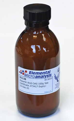 Aspartic-Acid-OAS-100g-See-Certificate-459408-Exp-19-Dec-29