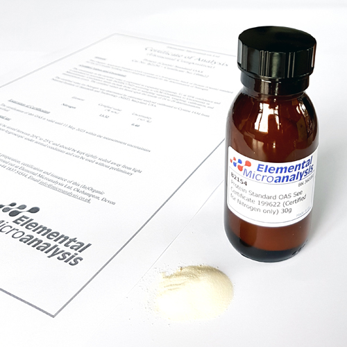 Protein Standard OAS See Certificate 354736  Exp.15-June-2028(Certified for Nitrogen only) 30g.