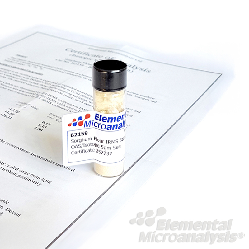 Sorghum Flour IRMS Standard OAS/Isotope 5g See Certificate 257737 Expiry  22 August 2028