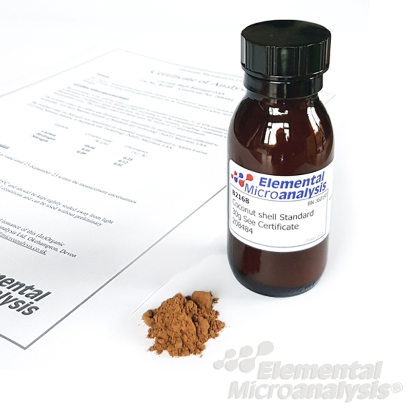 Coconut shell Standard 30g See Certificate 208484 Expiry 03-Oct-26
