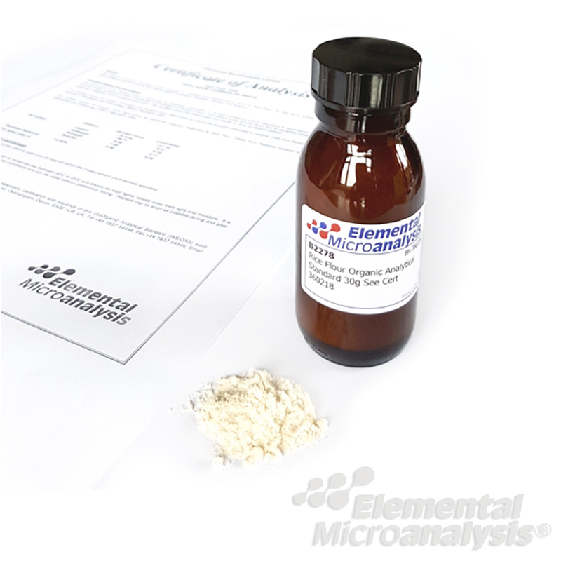 Rice Flour Organic Analytical Standard 30g See Cert 444721 29-Apr-27
