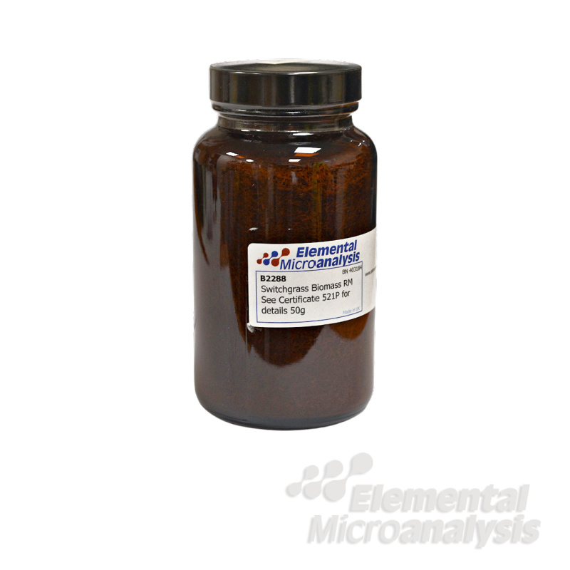 Switchgrass Biomass RM See Certificate 521P for details 50g