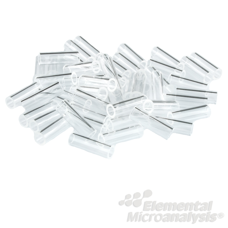 Quartz vial, 6 x 18 mm, for CIC, 50 pcs. 6.7302.110