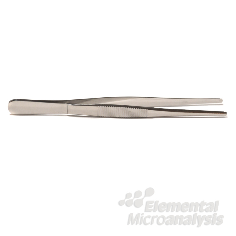 Forceps-Stainless-steel-Blunt-Points-Smooth-Jaw---overall-length-130mm