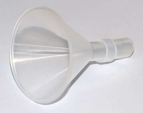 Powder-filling-funnel-small-with-silicone-tubing-outlet-34.00-00514