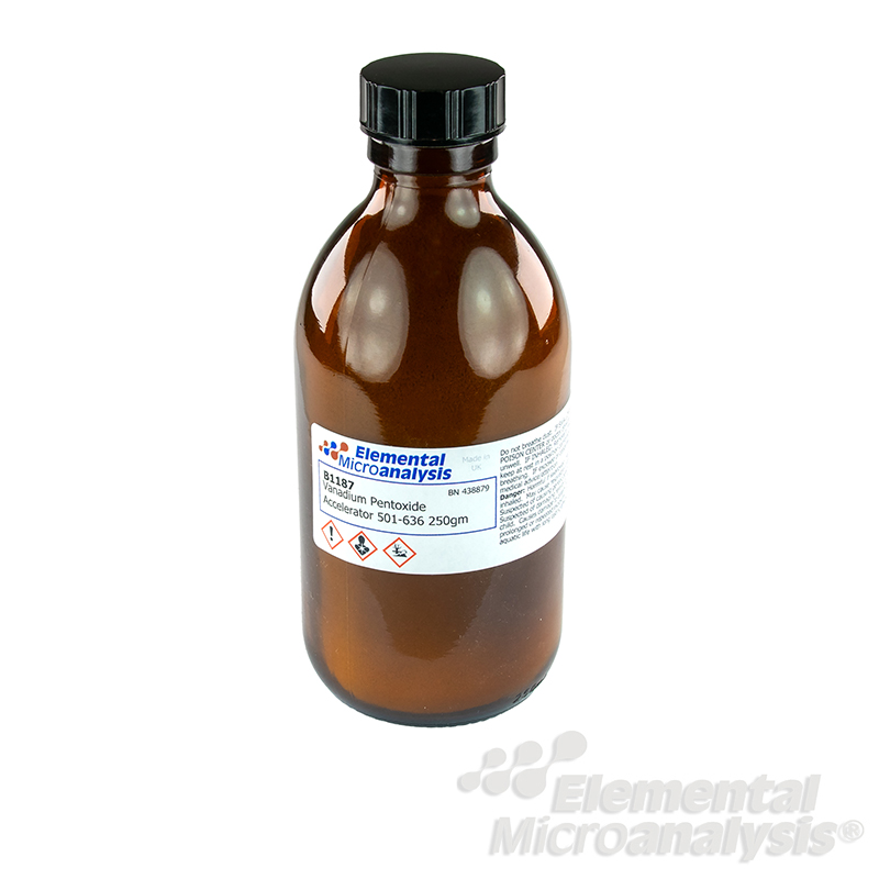 Vanadium Pentoxide Accelerator 501-636 250gm

Vanadium Pentoxide
Non-fused Form 6.1. UN2862