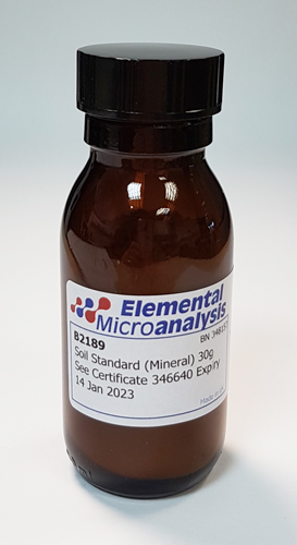 Synthetic Soil Standard (Mineral) 30g See Certificate 450580 Expiry 24 - Jul -27