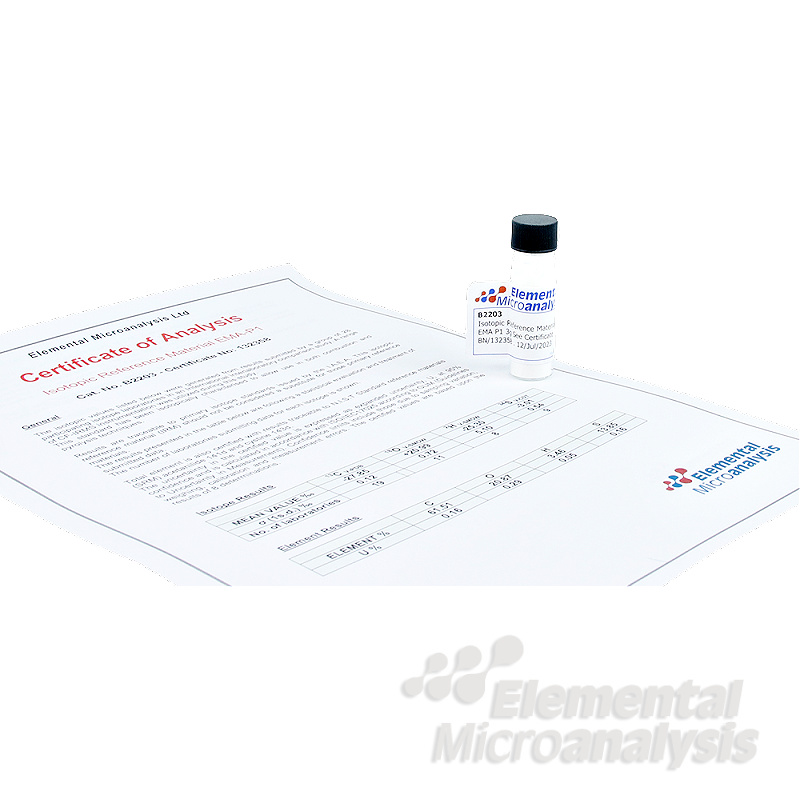 Isotopic Reference Material EMA P1 3g See Certificate BN/132358 .