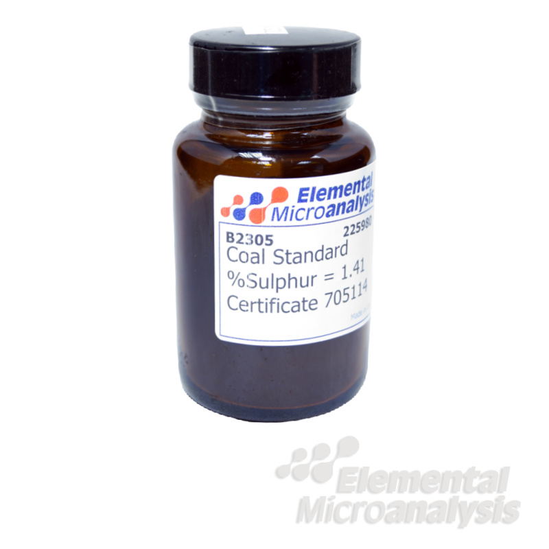 Coal Standard Sulphur Range 1.44% 14400ppmS 501-014 50gm. See Certificate 240509