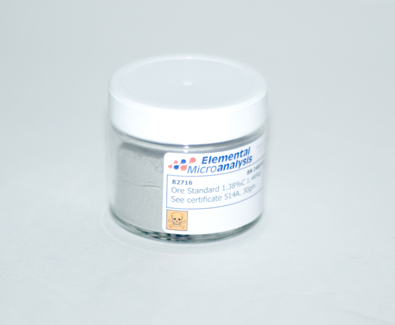Ore Powder Standard 1.43%C 1.45%S See certificate 240726 30gm