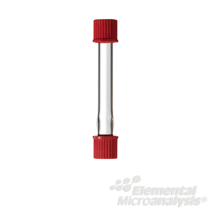 Drying tube with GL14 end caps 22 160 204/4