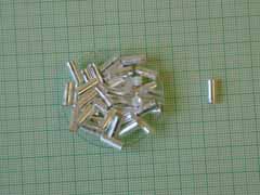 Silver Capsules Smooth Wall 9 x 3.5mm pack of 100