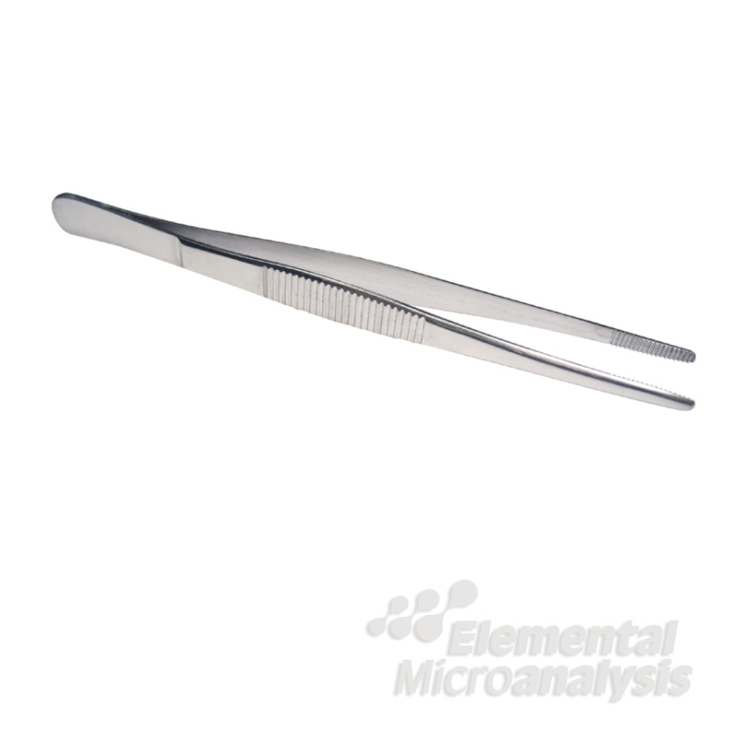 Forceps Stainless Steel Blunt Points - overall length 130mm