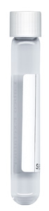 Labco Exetainer® 12ml Borosilicate Glass Vial Round bottom 101x15.5mm Non-Evacuated Labelled Seal + White Cap. Pack of 1000