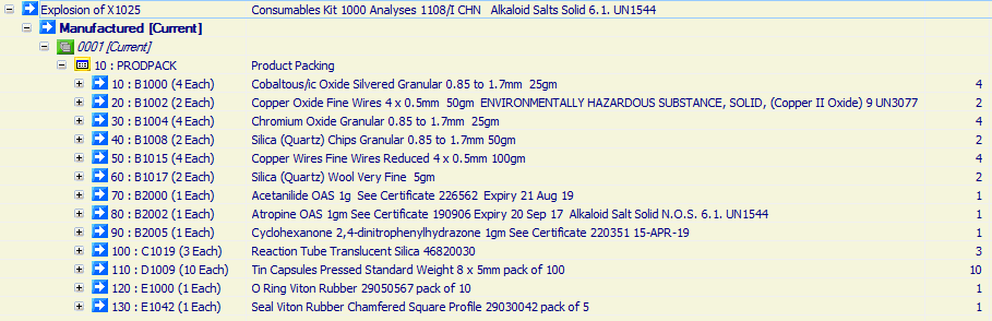 Consumables Kit 1000 Analyses 1108/I CHN 

Alkaloid Salts Solid 6.1. UN1544