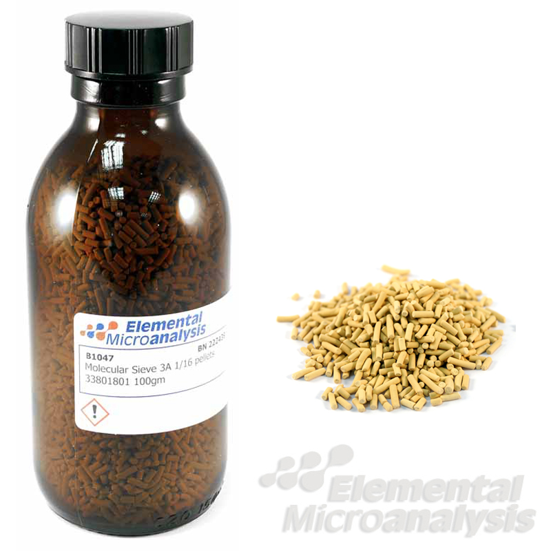 Molecular Sieve 3A 1/16 pellets 33801801 100g